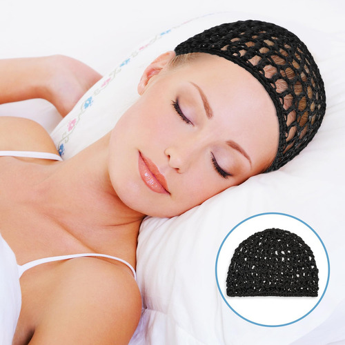 Envoltório De Cabelo De Malha De 3 Peças, Touca De Dormir Ma