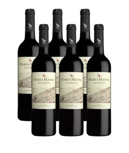 Vinho  Portugues Maria Mansa Tinto Quinta Do Naval Kit Com 6