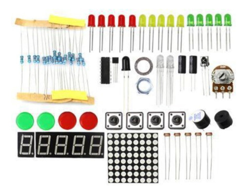 Kit Uno R3 Maker 100pcs + Protoboard Rele Compativel Arduino