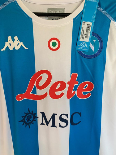 Camiseta Napoli Kappa Maradona Homenaje 2020 (Usado)