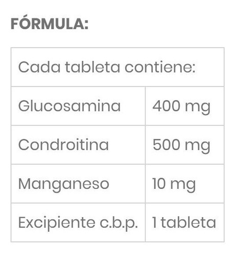 Imagen 2 de 2 de Cartimed 30 Tabletas Condroprotector Mederilab
