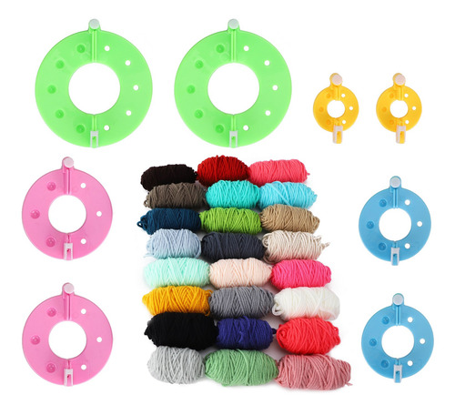 Kits Para Hacer Pompones, Tejer Bolas De Pelusa, Hilo De Lan