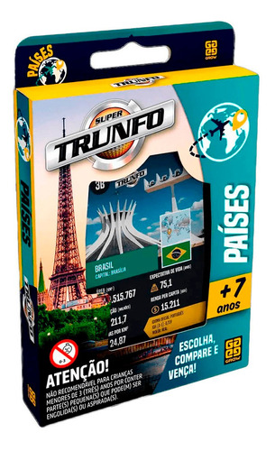 Jogo De Cartas Super Trunfo Países Grow