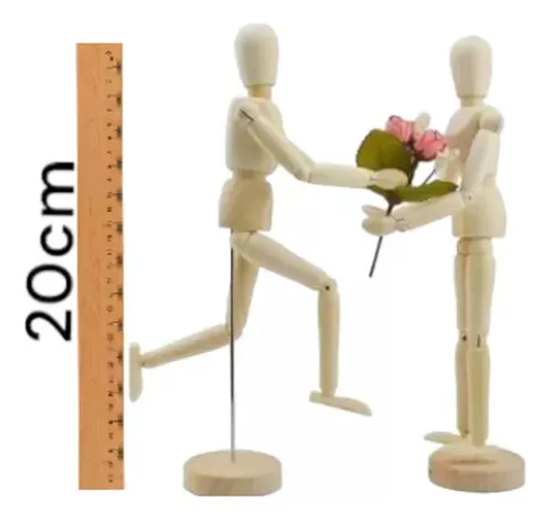 1 Maniquí Articulado De Madera Con Forma De Muñeca, Modelo D