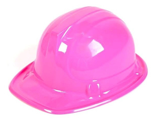 Casco Obrero Rosa Disfraz  Constructor Sombrero 24 Piezas.