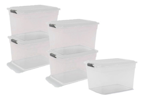 Cajas Plastica Organizadora Colbox 42 Lts. Colombraro 5 Unid
