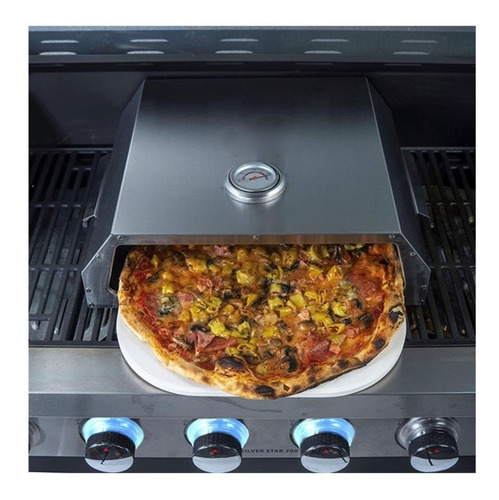 Imagen 6 de 10 de Horno Pizzero Pizza Box Parrilla Piedra Humos Zapi