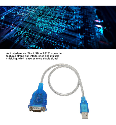 Convertidor Adaptador Usb 2.0 A Rs232 Db9m Pl2303 Ft232rl