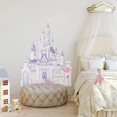 Vinilo Decorativo Pared [0422mqvs] Castillo De Princesas