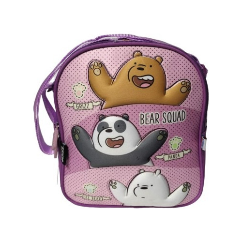 Kit De Mochila Lonchera Y Lapicera Osos Escandalosos Vs1438 Color Violeta