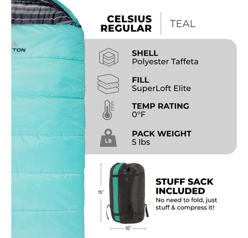 Teton Celsius Regular Sacos De Dormir -29ºc -6ºc -18ºc Mmg
