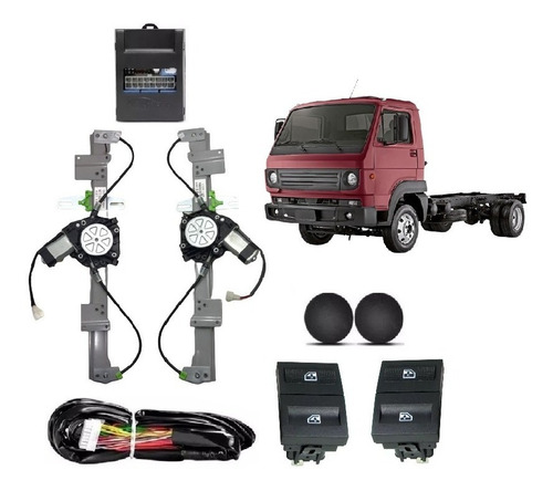 Kit Vidro Eletrico Caminhão Vw Delivery 8.160 Até 2012