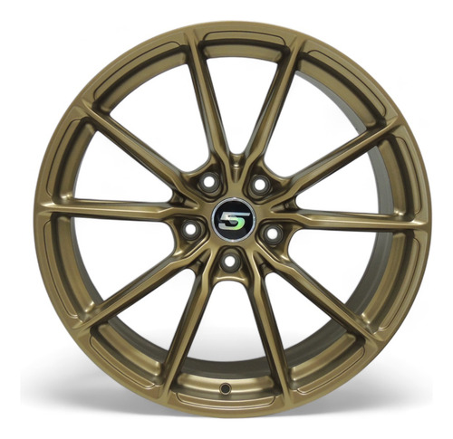 Jogo Roda Hre P104sc Aro 19 Tala 8.5 5x120 Bronze Fosco