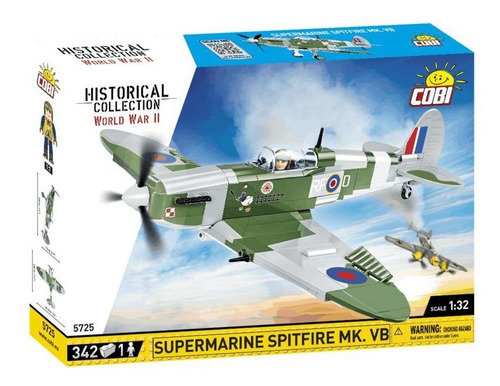 Avião Britânico Supermarine Spitfire Mk. Vb - 342 Peças Cobi