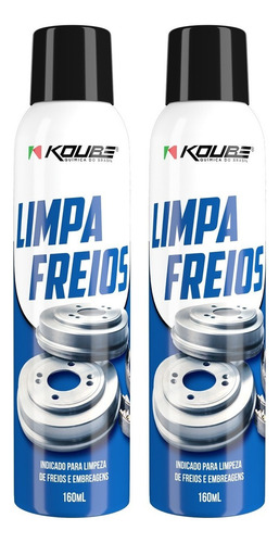 Kit 2 Limpa Freios E Embreagens Koube