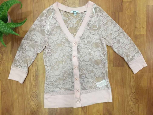 Camisa, Blusa De Encaje, Transparencias Damas. Importado. M