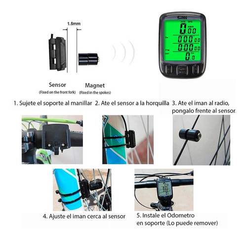 Computador Bicicleta Odómetro Velocímetro
