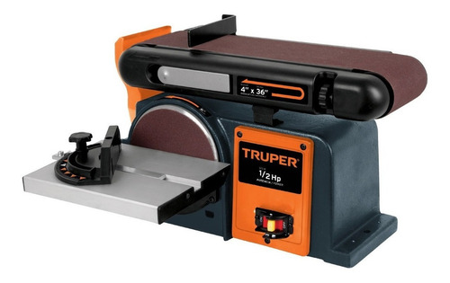 Imagen 1 de 1 de Lijadora   de banda, de disco y de banco Truper PUL-4X6T  negro y naranja 60Hz 370W 120V