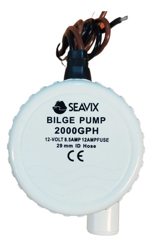 Kit Bomba Seavix 1500gph 12v 8a Com Automático 12v 20a