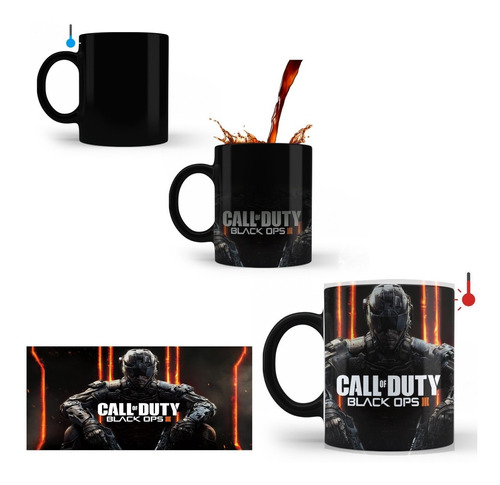 Taza Mágica Térmica Call Of Duty Warzone/bo2 Personalizable