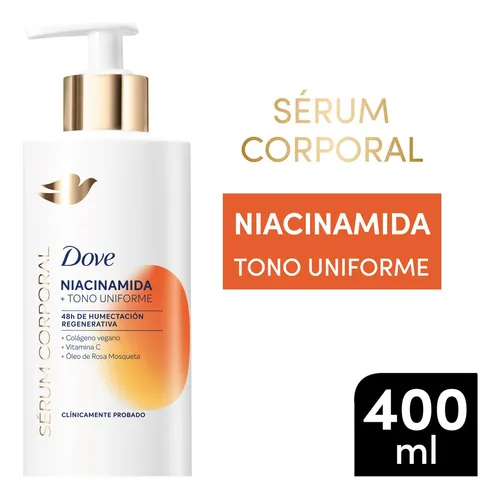 comprar Dove Sérum Corporal Niacinamida + Tono Uniforme, para piel con manchas, reduce las manchas obscuras y elimina la resequedad