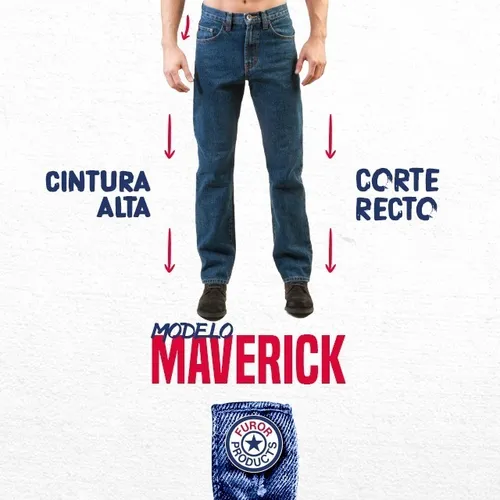 Cuerpo emoción telar Pantalon Furor Para Hombre Maverick Mezclilla