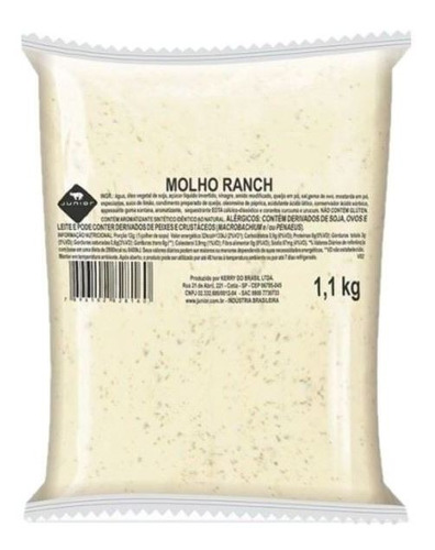 Molho Ranch Junior Pouch 1,1kg