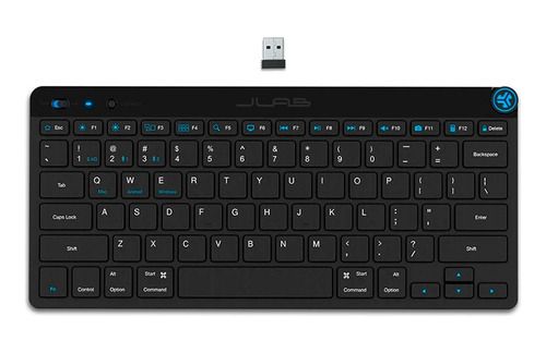 Teclado Wireless Jlab Go Keyboard, 2.4 Ghz + Bluetooth 5