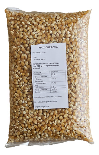 Maíz Para Cabritas- Curagua - Palomitas Multigranos - 1kg