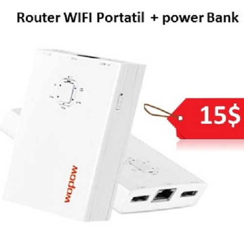 Router Inalámbrico Y Power Bank 5200 Mah