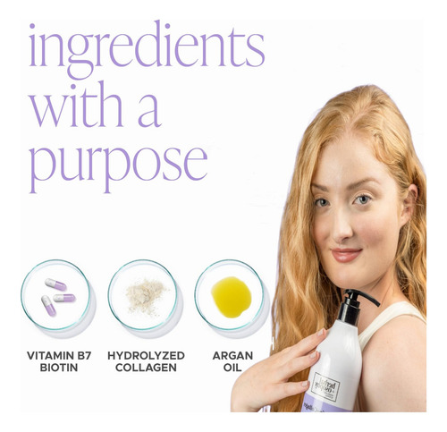 Set Champú Y Acondicionador Biotina Con Aceite De Argán Y