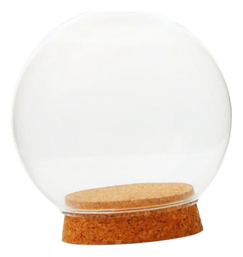 Cúpula De Cristal Transparente Con Base, Vitrina De 10cm