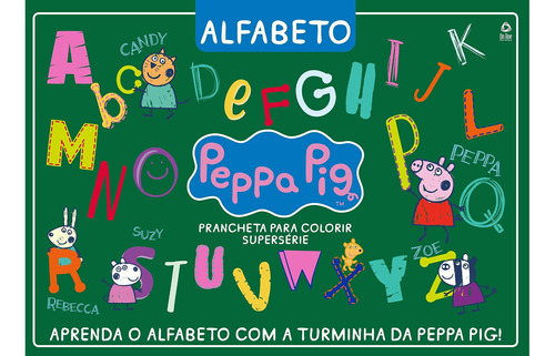 Livro Peppa Pig Prancheta Para Colorir Superserie 10