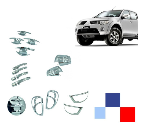 Kit Cromado Mitsubishi L200 2007-2015