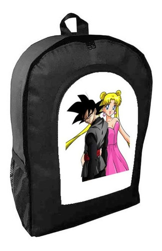 Mochila Negra Sailor Moon Adulto / Escolar M2