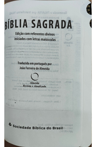 Biblia Sagrada Ra Coroa De Espinhos Edição De Bolso Com Indice Lateral
