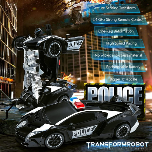 Auto Policía Transformers Control Remoto Lamborghini Navidad