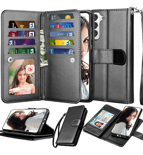 Njjex Funda Para Galaxy S22 Plus Samsung 9 Ranura Tarjeta