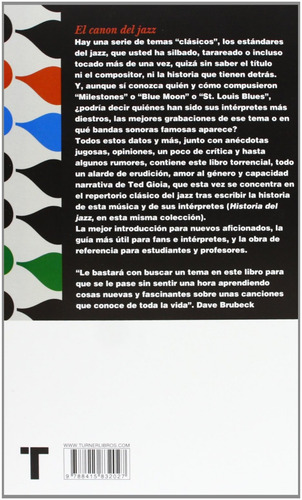 Ted Gioia - El Canon Del Jazz - Libro