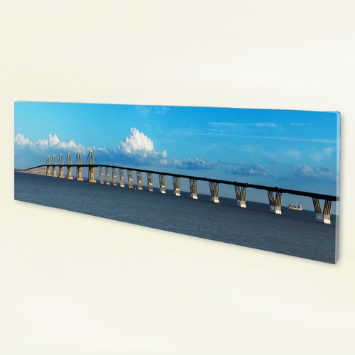 Cuadro Lienzo Puente Maracaibo Medidas 80 X 20 Cm Foto Canva