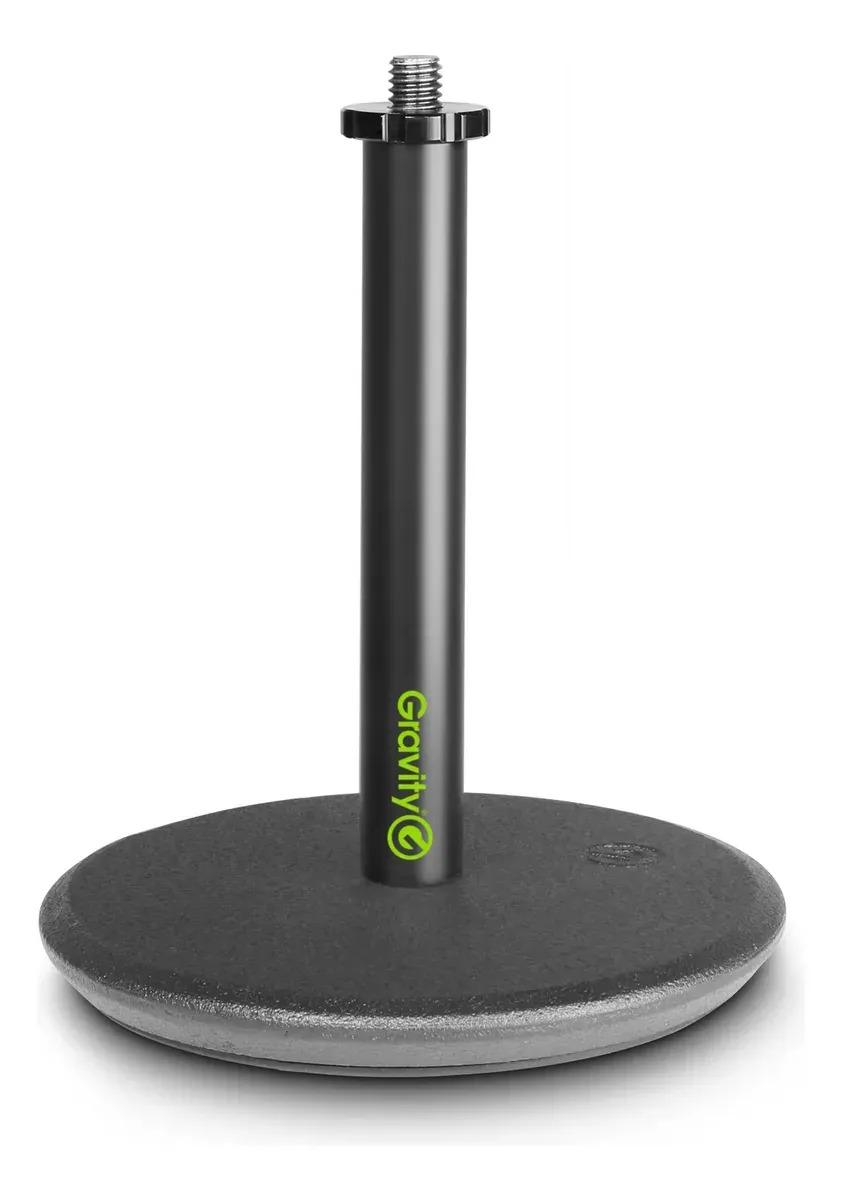 Soporte De Mesa Microfono Con Base Redonda Gravity Gmst01b Negro