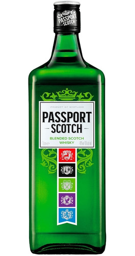 Imagem 1 de 8 de Whisky Passport Blended Scotch Escocês 1 L Uísque Original