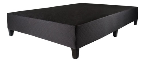 Cama Box Base Para Colchon De 140x190 Dormitorio Lcm Color Negro