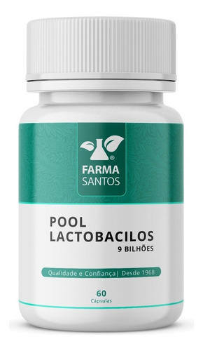 Pool Lactobacilos 9 Bilhões 60 Cápsulas Sabor Sem sabor