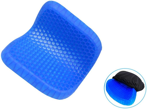 Cojin De Gel Grueso Para Asiento Silla Hogar Oficina /e Color Azul