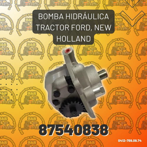 Bomba Hidráulica Tractor Ford, New Holland 87540838