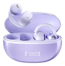 Comprar Haylou Airfree Auriculares Inalámbricos Con Clip 360° Audio Espacial, Audífonos Con Reducción De Ruido Ai De Doble Micrófono Con Led Pantalla Inteligente, Bluetooth 5.4, Ow03, Violeta
