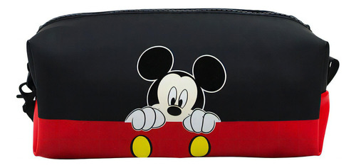 Necessaire Retangular Mickey Assinatura 10x8x20cm - Disney