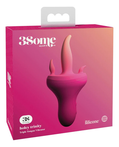 Consolador Vibrador Anal 3some De Lengua Clitoral Sexshop