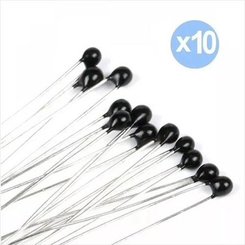 Pack 10 Sensores De Temperatura Termistor Ntc 10k Mf52